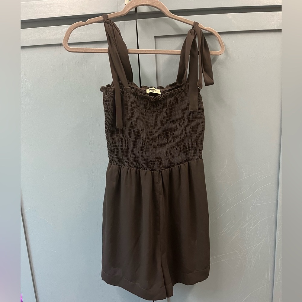 Show Me Your MuMu Brown Jumpsuit